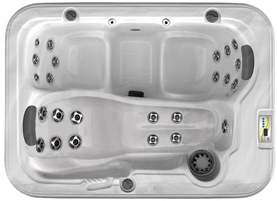 Inside View of Three Seater Hot Tub