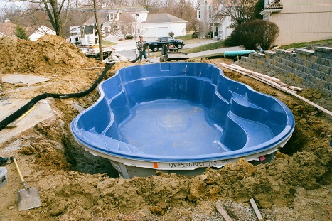 Installation of In-Ground Fiberglass Pool