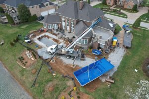Luxury home with complete pool project remodel in Louisville, KY