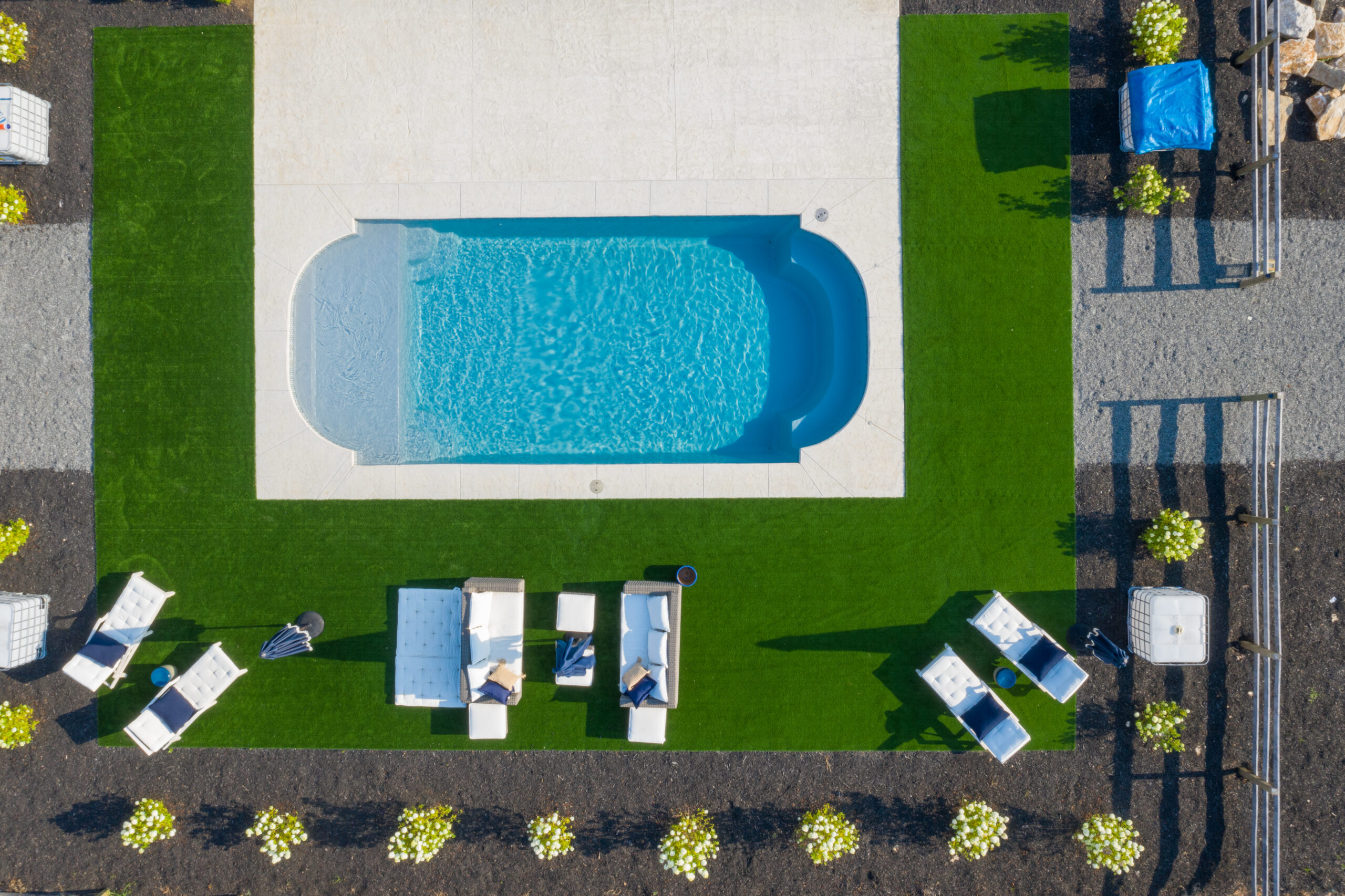 L Series Pool Aerial View