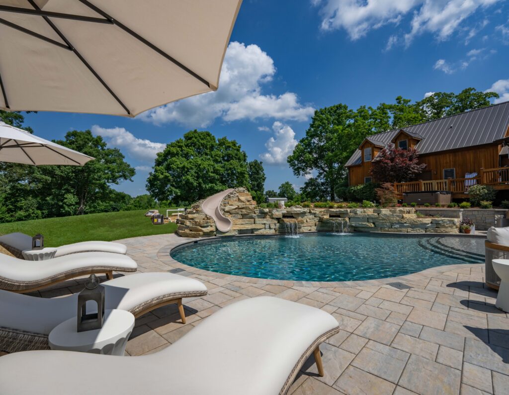 The triple crown pool package installed