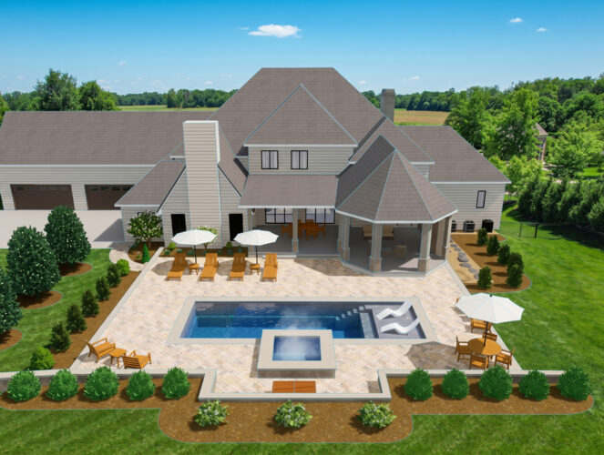 3D Rendering of Pool remodel